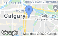 Map of Calgary, AB